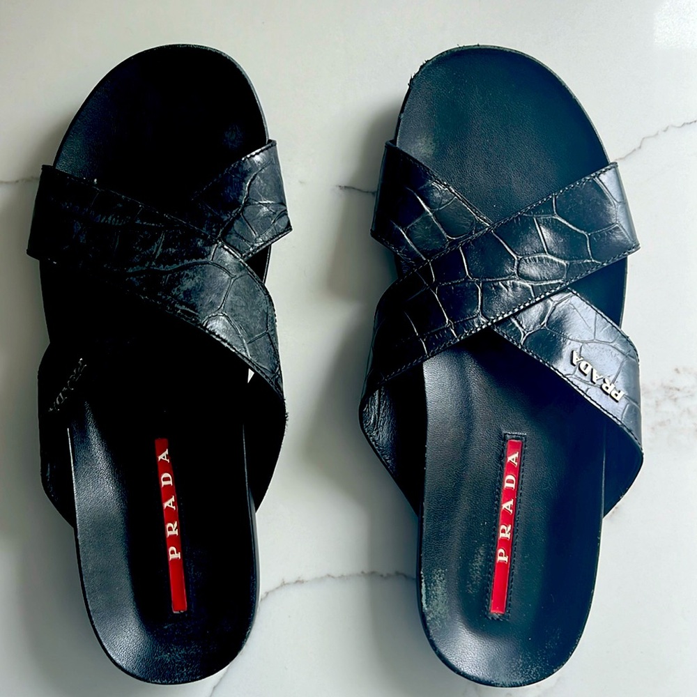 PRADA SANDALS Black